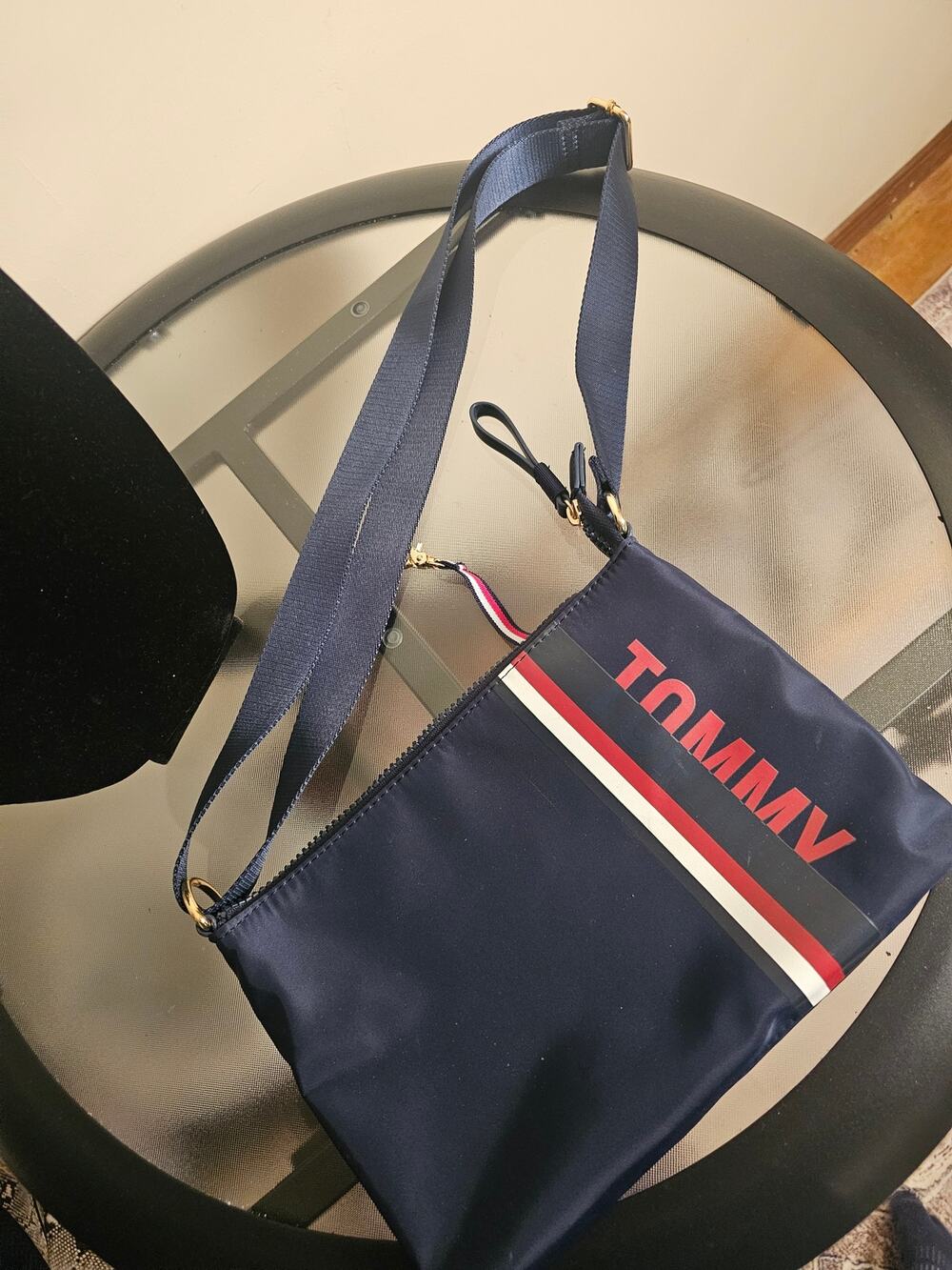 Tommy Hilfiger Canvas Messenger Crossbody Purse